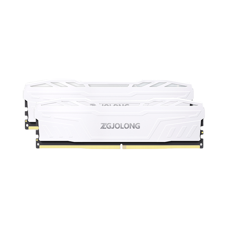 推荐商品：ZGJOLONG/疆珑 灵龙 DDR5 皎月白 台式机 内存条 高频率 多种颗粒选择 单面颗粒 低时序