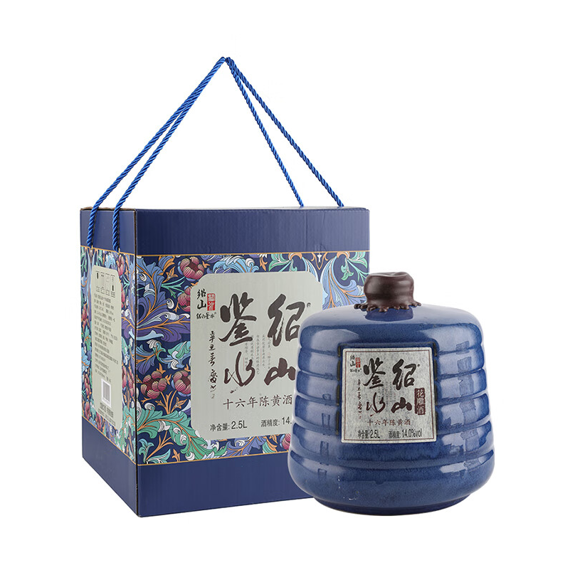 推荐商品：绍山鉴水 十六年陈 花雕酒 黄酒 2.5L 14度 盒装