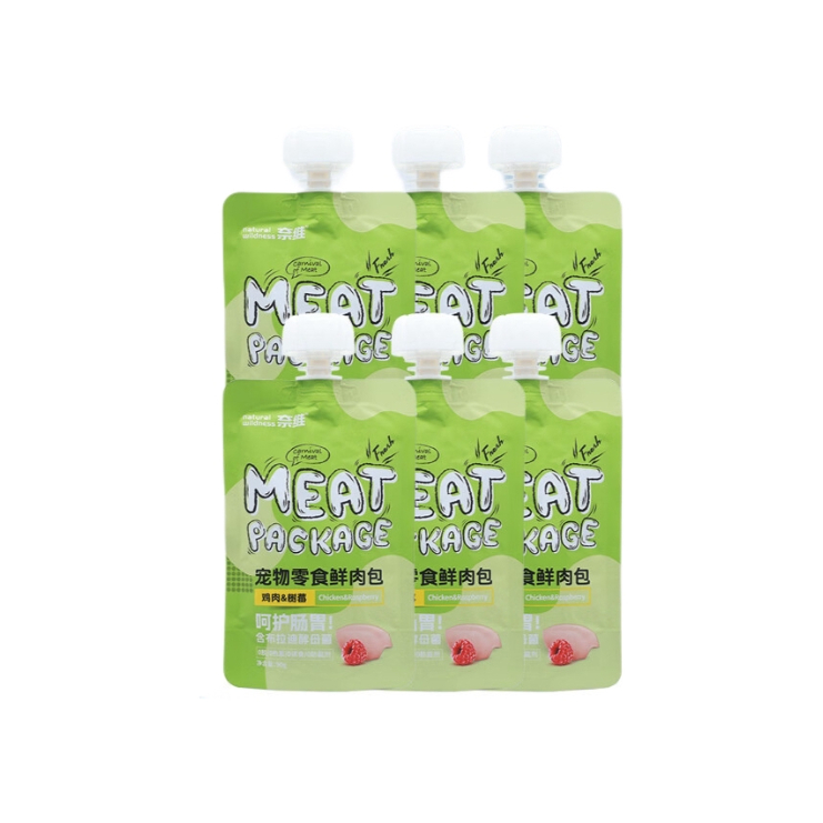 推荐商品：natural wildness/奈维 鸡肉树莓配方猫零食鲜肉湿粮包呵护肠胃