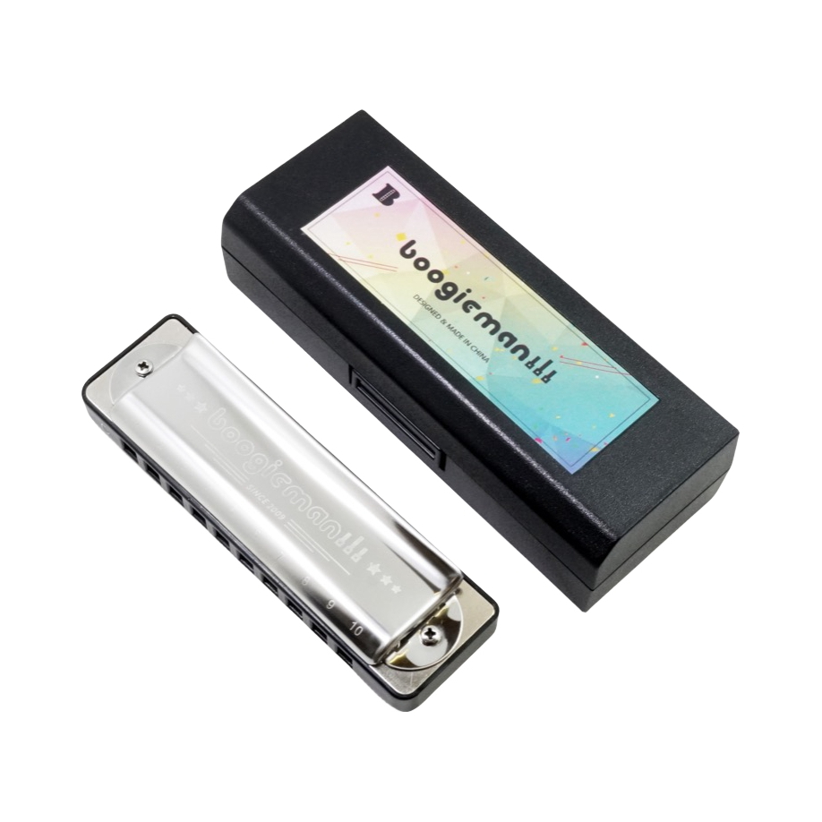 推荐商品：BoogieMan BM PADDY 10孔初学调音布鲁斯口琴