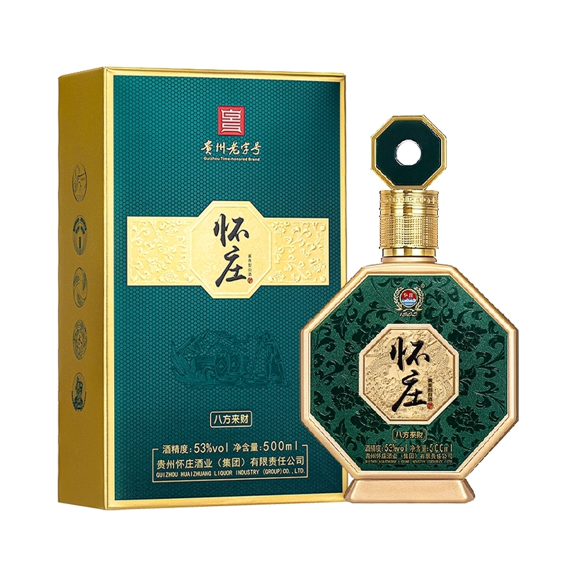 推荐商品：怀庄 八方来财 500ml 53度 白酒 礼盒