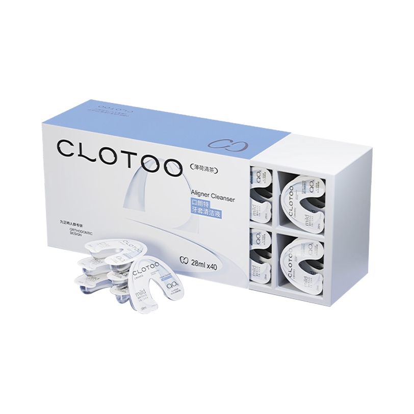 推荐商品：clotoo/口朗特 牙套清洁液礼盒