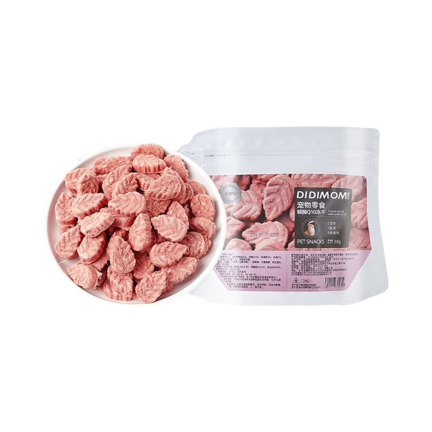 推荐商品：迪迪妈 鸡肉味冻干辅酶Q10猫狗冻干零食营养补充养护心肌