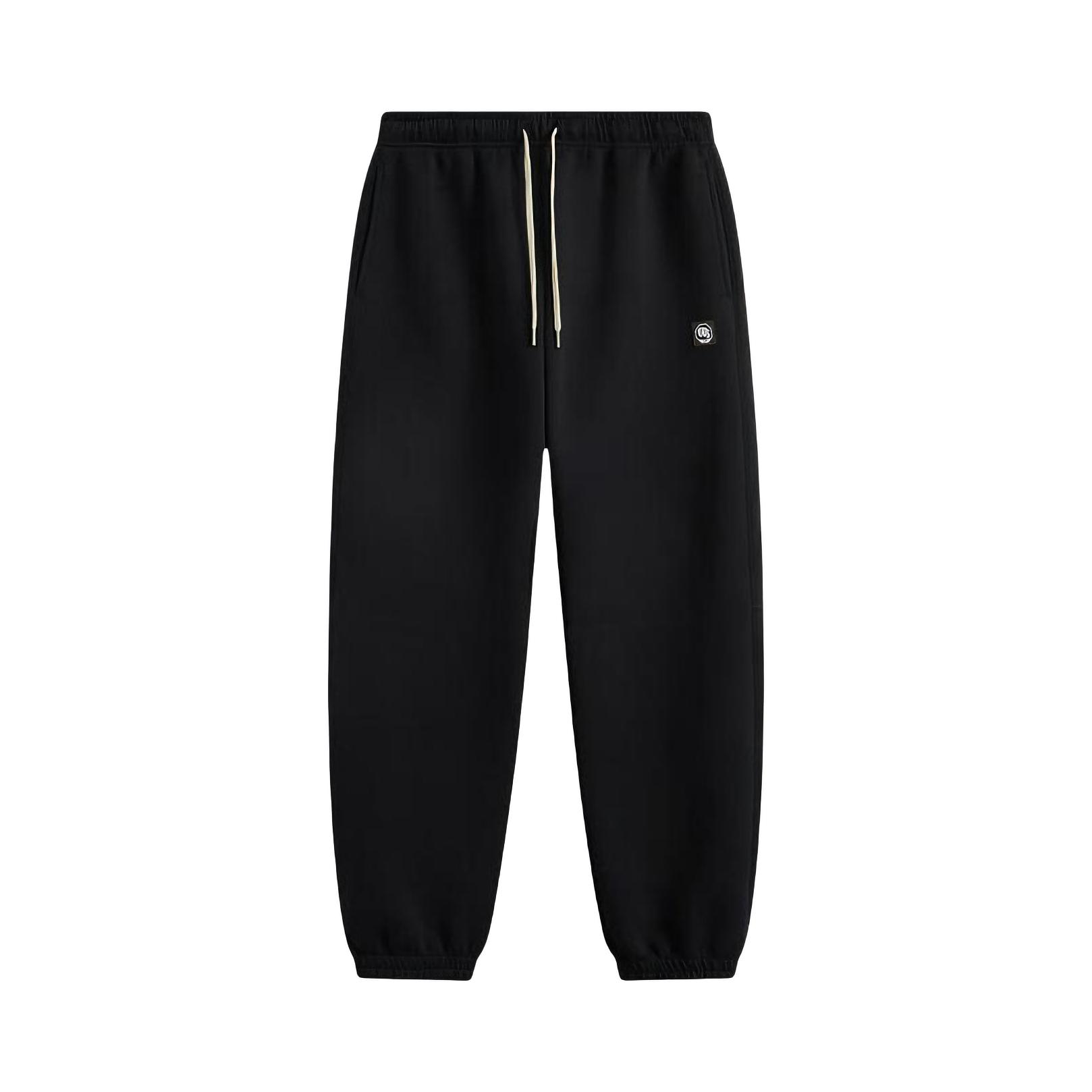 Li Ning/李宁 反伍/BadFive系列 保暖针织系带束脚运动长裤 AKLV017 黑