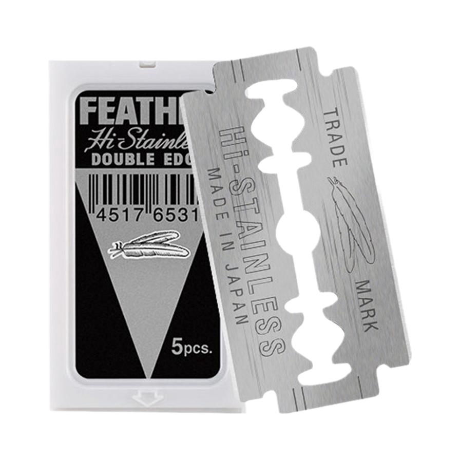 推荐商品：feather 白金不锈钢老式双面刀片 顺滑舒爽