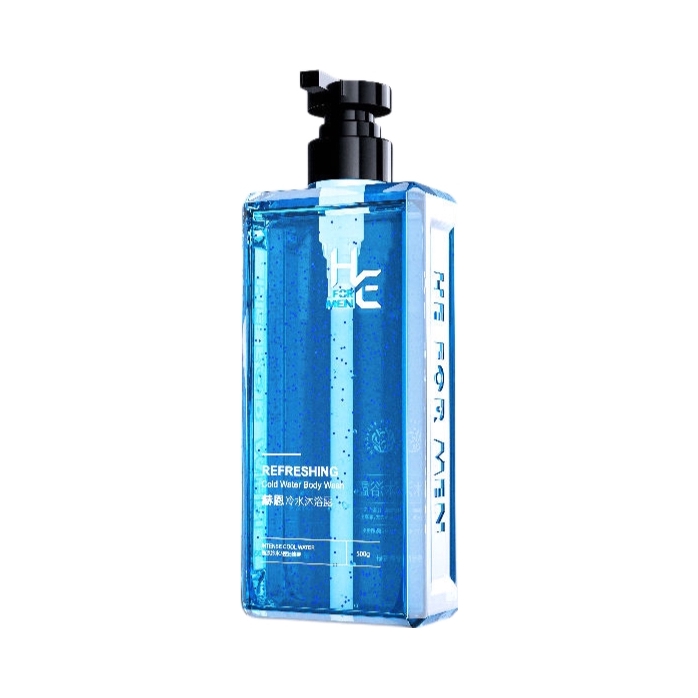 推荐商品：【男士专用】H&E/赫恩 极地冷水沐浴露 清凉冰爽香体祛痘