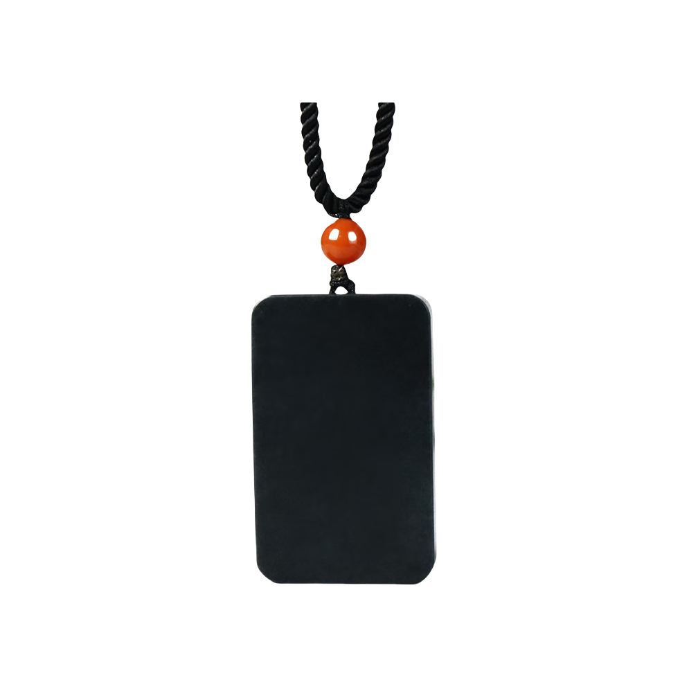 推荐商品：九帛 平安无事牌和墨玉项链