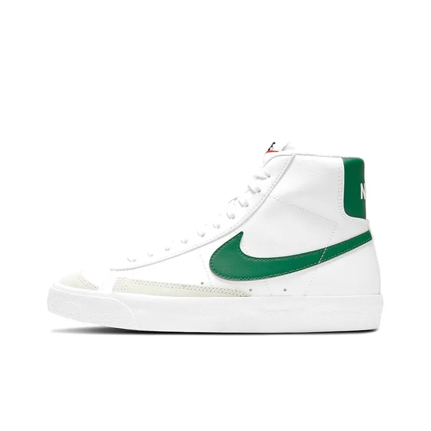 推荐商品：Nike Blazer 板鞋 经典复古防滑舒适百搭 白色/松绿