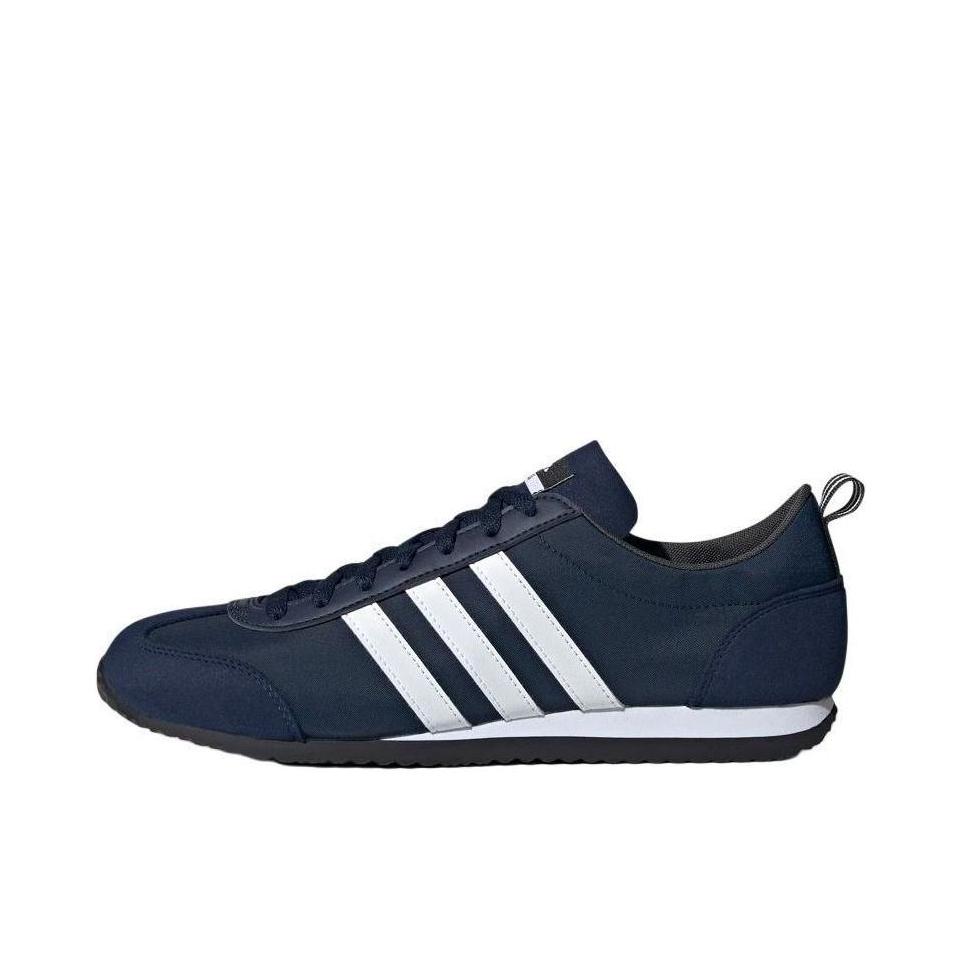 推荐商品：adidas VS JOG 2.0 运动休闲鞋 T头鞋 德训鞋 赛车鞋 薄底防滑耐磨舒适织物时尚百搭复古轻运动 学院藏青蓝/白色/黑色