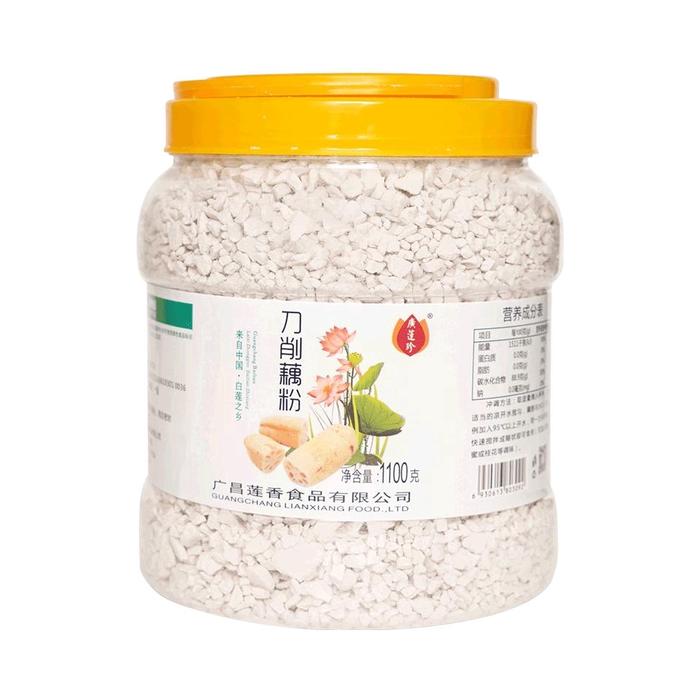 推荐商品:广莲珍 古法手工刀削藕粉 罐装 1100g