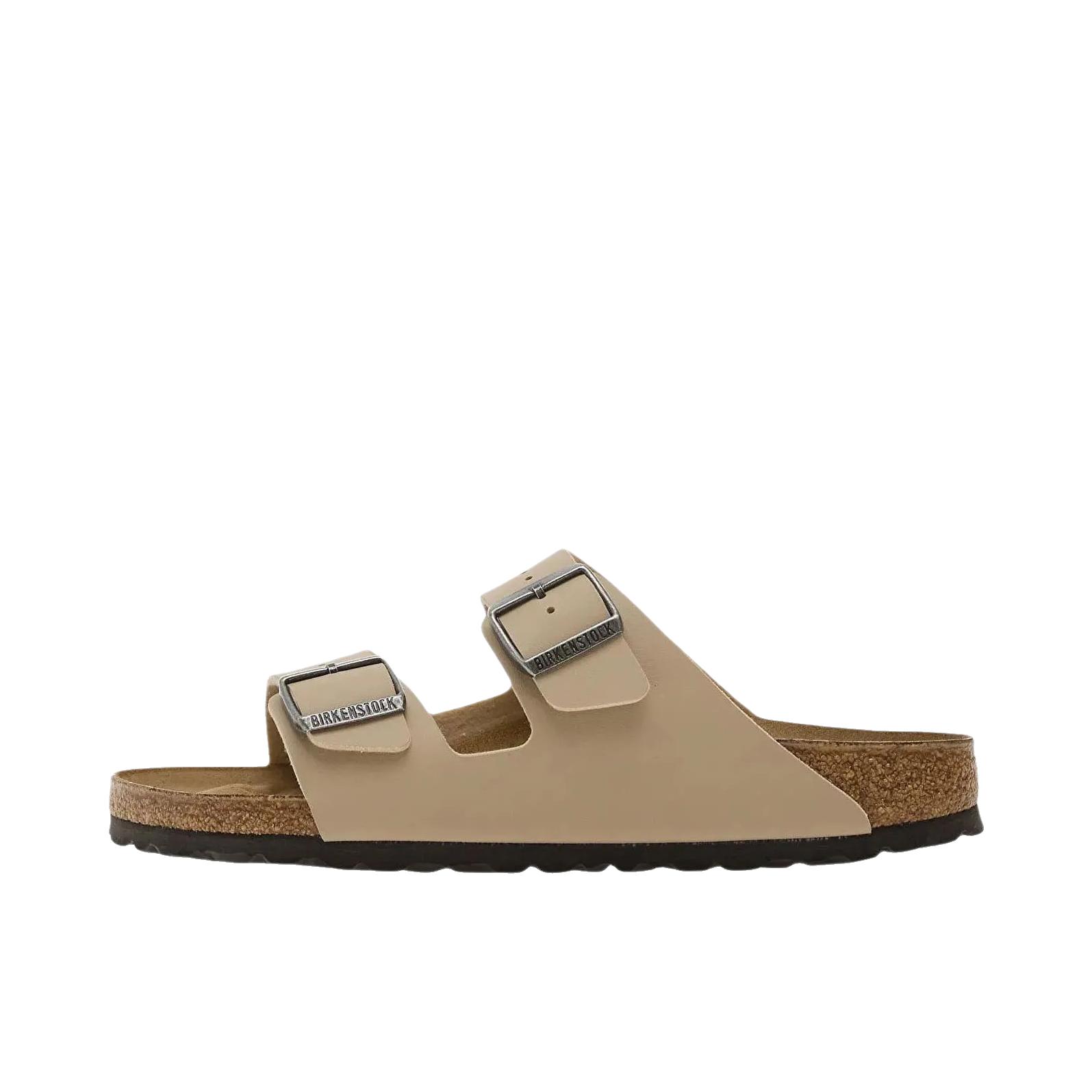 推荐商品：Birkenstock Arizona系列 舒适软底 外穿 软木 双扣 一字 圆头 绒面 搭扣 牛皮革 双带 防磨 拖鞋 勃肯鞋 沙色