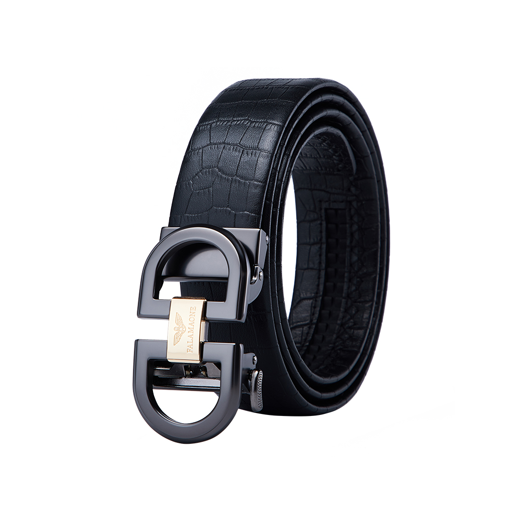 推荐商品：法莱阿玛尼 休闲商务自动扣真皮牛皮皮带 PD808J