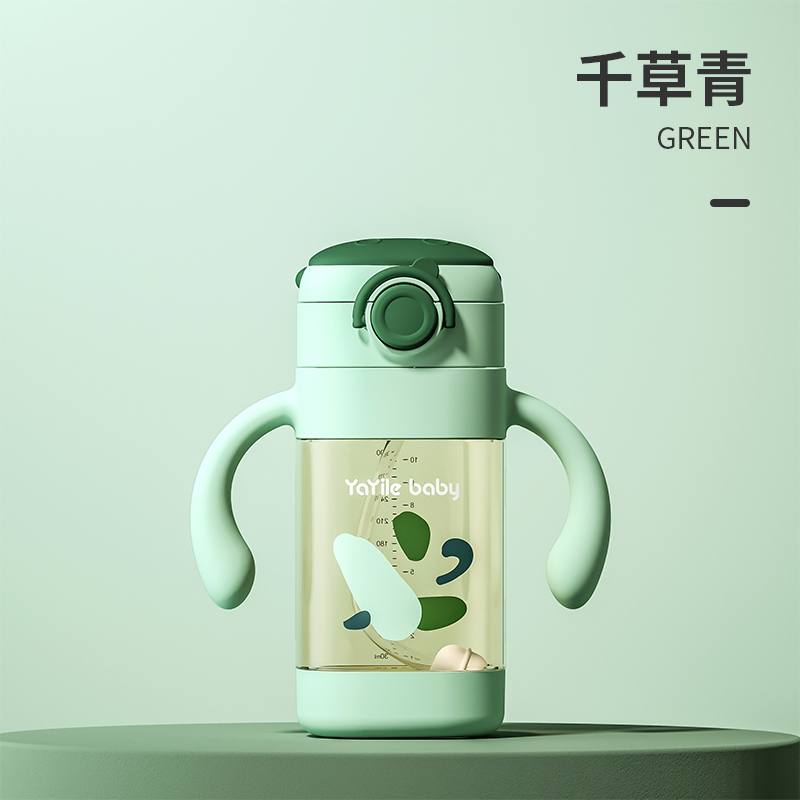 推荐商品：贝佑 ppsu儿童水杯吸管杯鸭嘴学饮杯大宝宝喝水夏季幼儿小孩水壶带手柄水杯