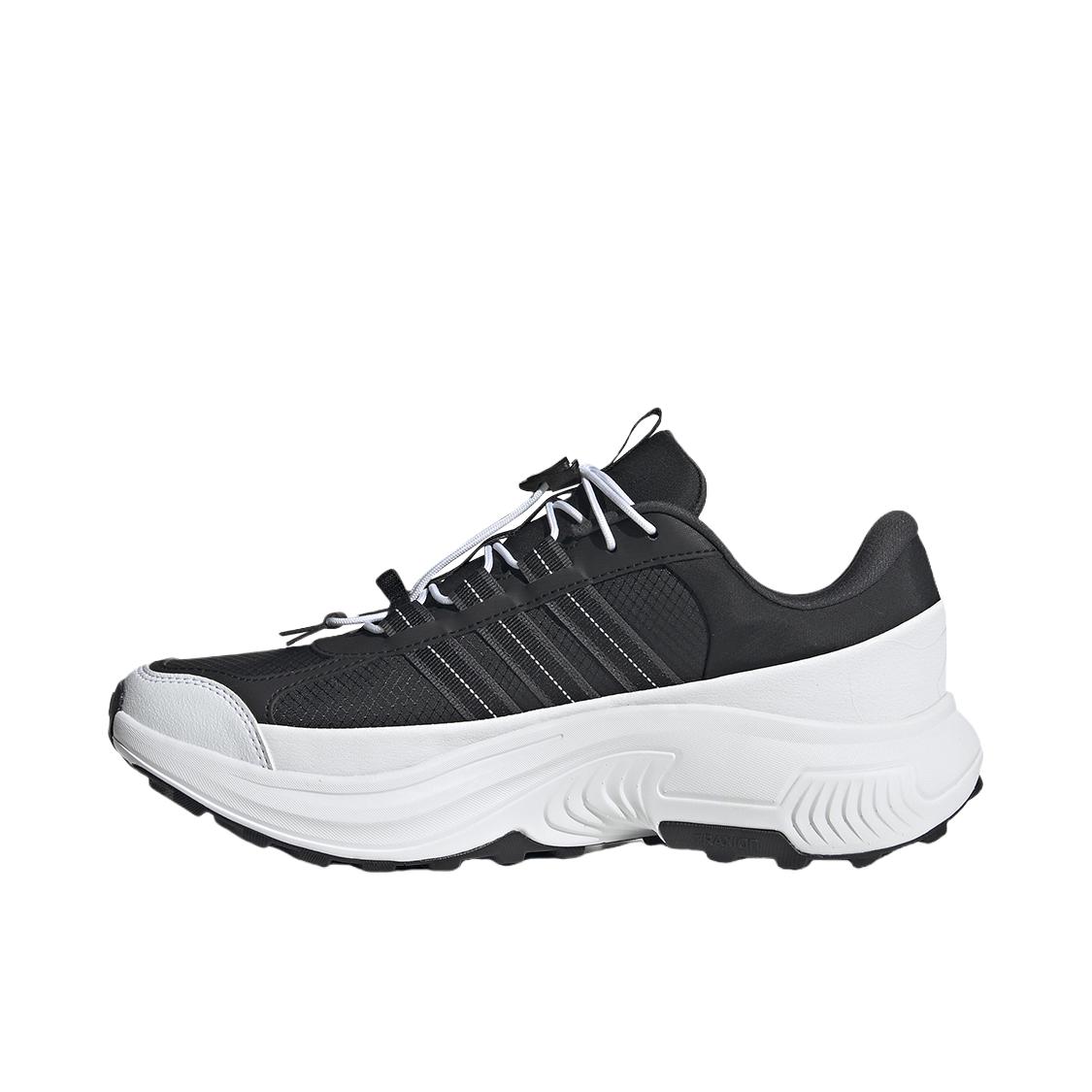 推荐商品：adidas Roam Wander 跑鞋 减震透气防滑耐磨舒适低帮橡胶时尚潮流抓地 一号黑/白色/炭黑