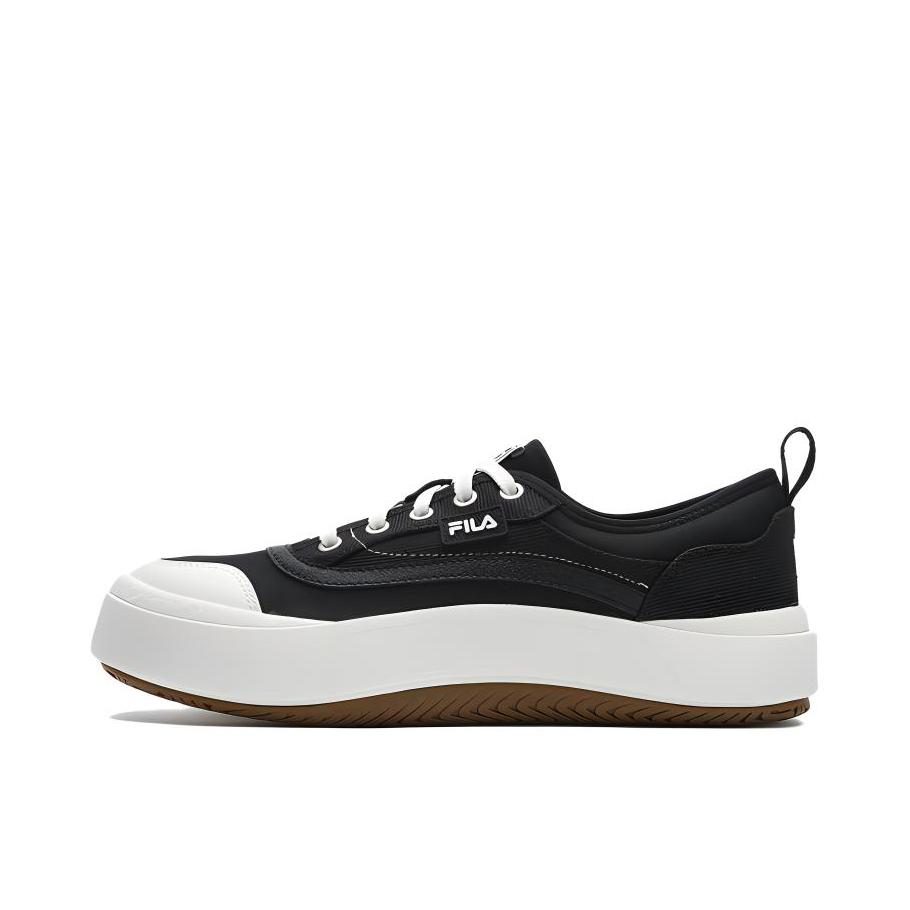 推荐商品：FILA/斐乐 JELLYFISH 摩登复古 防滑耐磨 舒适轻便 低帮增高 车缝线 水母 帆布鞋 黑色