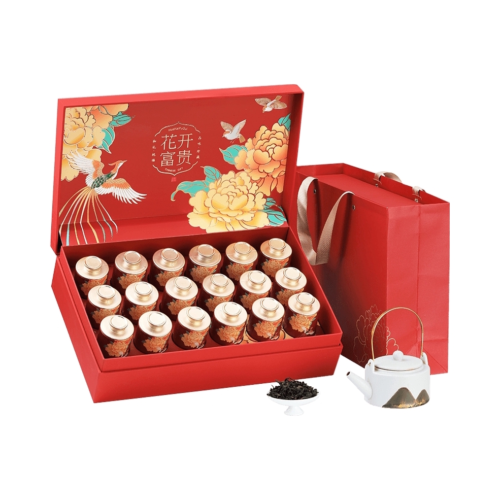 推荐商品：盛茗世家 特级 大红袍+小种红茶 双拼礼盒