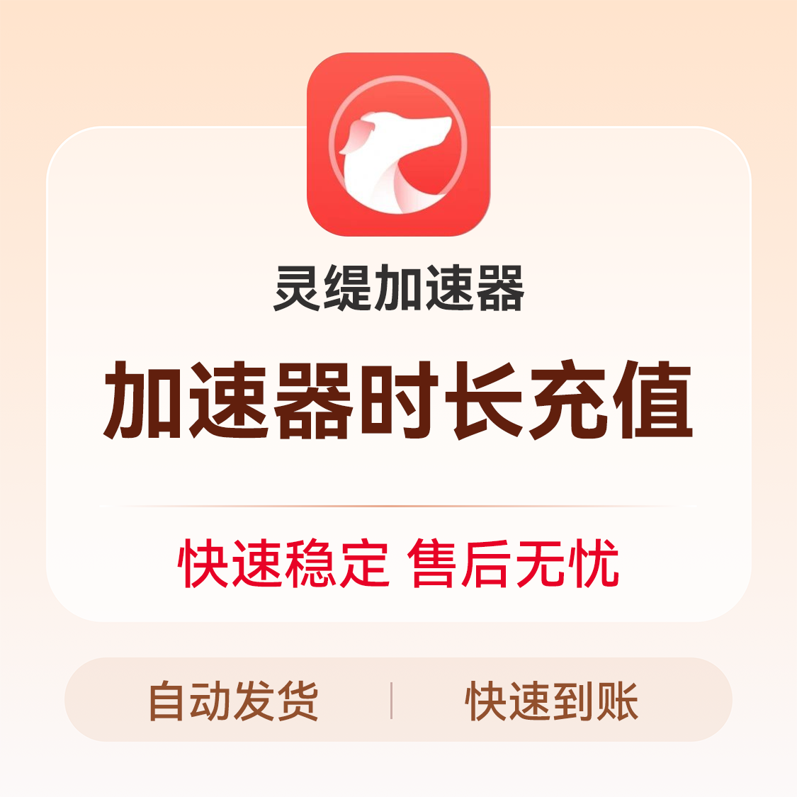 推荐商品：灵缇加速器