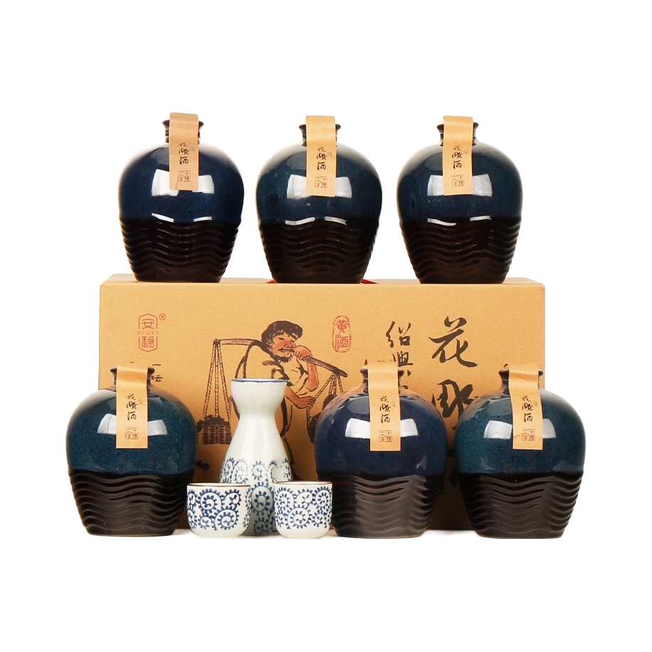 推荐商品：安稳 二十年陈 绍兴花雕酒 500ml 14度 黄酒 礼盒