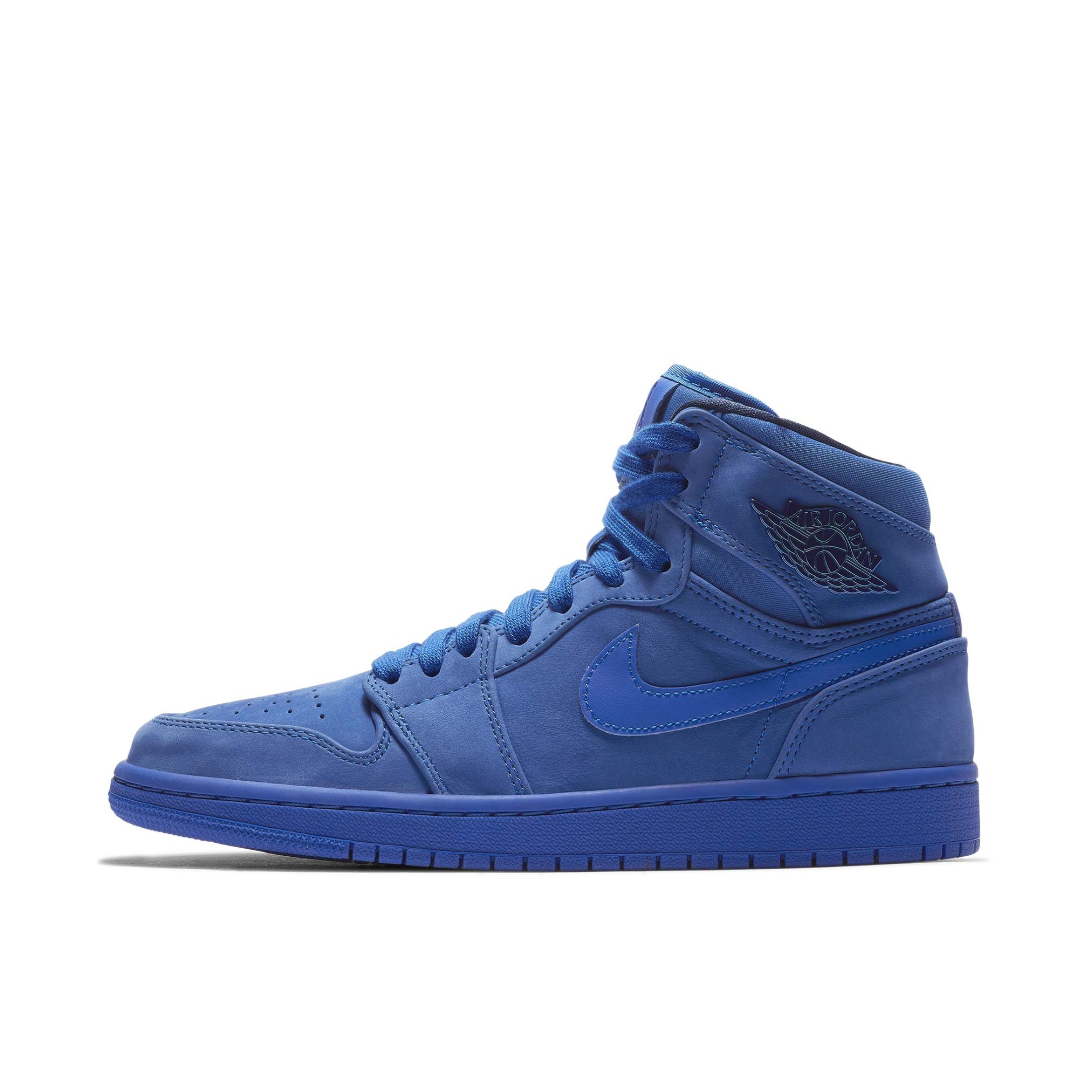 推荐商品：Air Jordan 1 板鞋 运动休闲鞋 复古潮流支撑合成革 Racer Blue 高帮/蓝紫麂皮