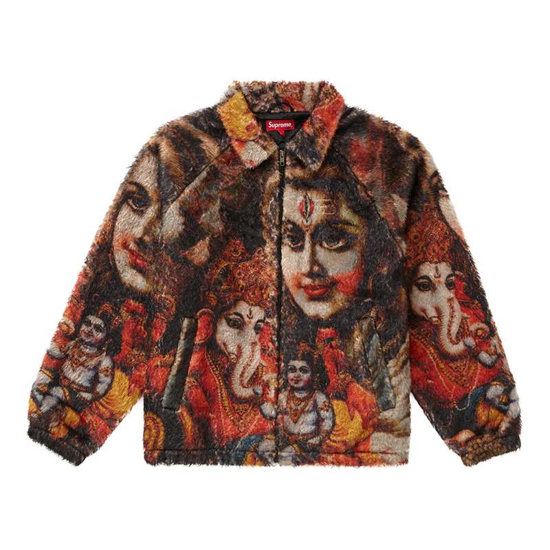 Supreme Ganesh Faux Fur Jacket 象神人造皮草夹克外套 男女同款