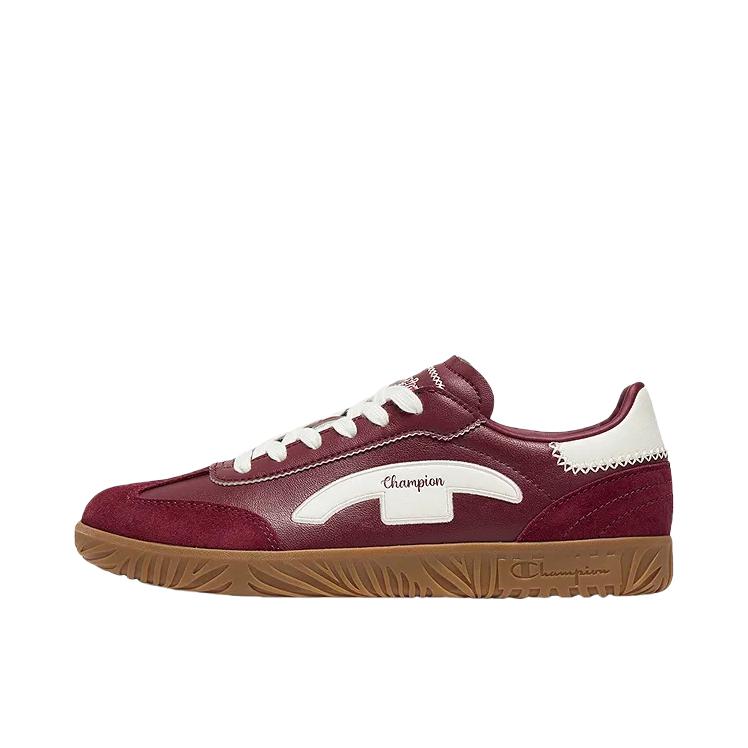 推荐商品：Champion/冠军 Champ T-trainer V2 T头鞋 德训鞋 板鞋 复古运动经典 女款/深红色