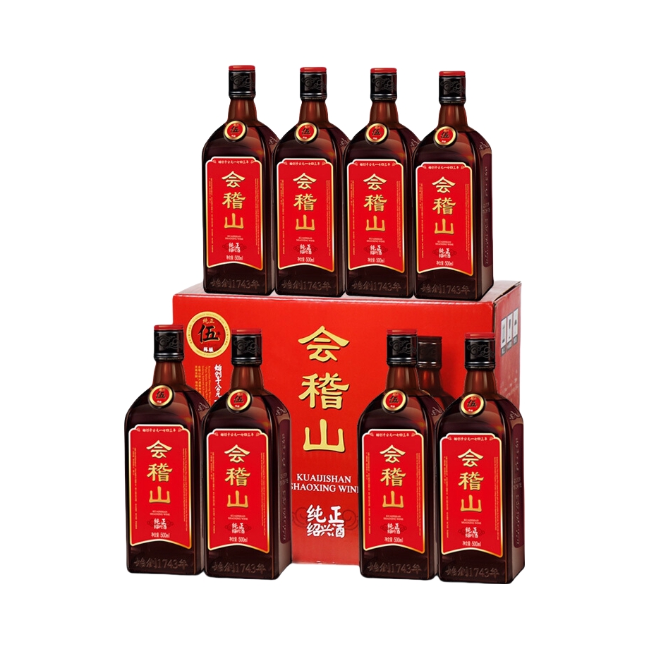 推荐商品：会稽山 纯正五年 500ml 14度 黄酒 盒装