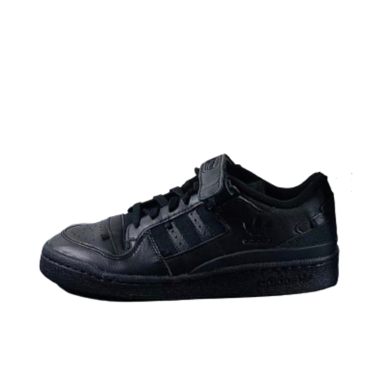 推荐商品：adidas Originals Forum 板鞋 轻便复古防滑时尚魔术贴篮球风薄底包裹性 全黑色