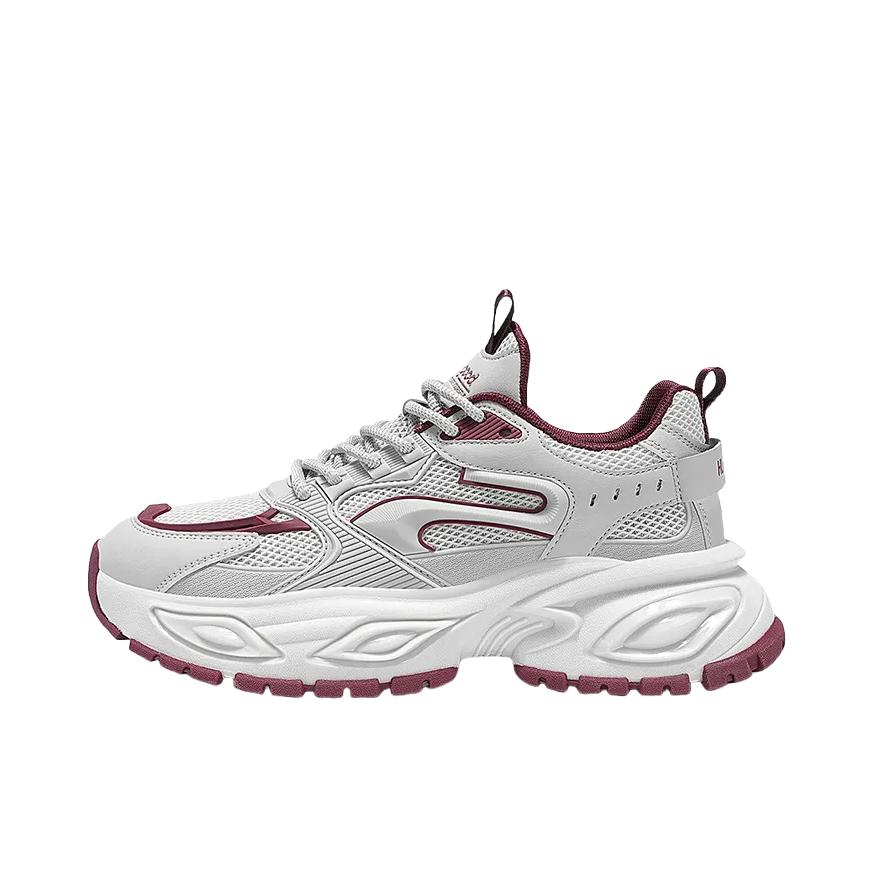 推荐商品：海澜之家 老爹鞋 增高透气防滑 HAAXXM2EDG167YC 灰色/红色