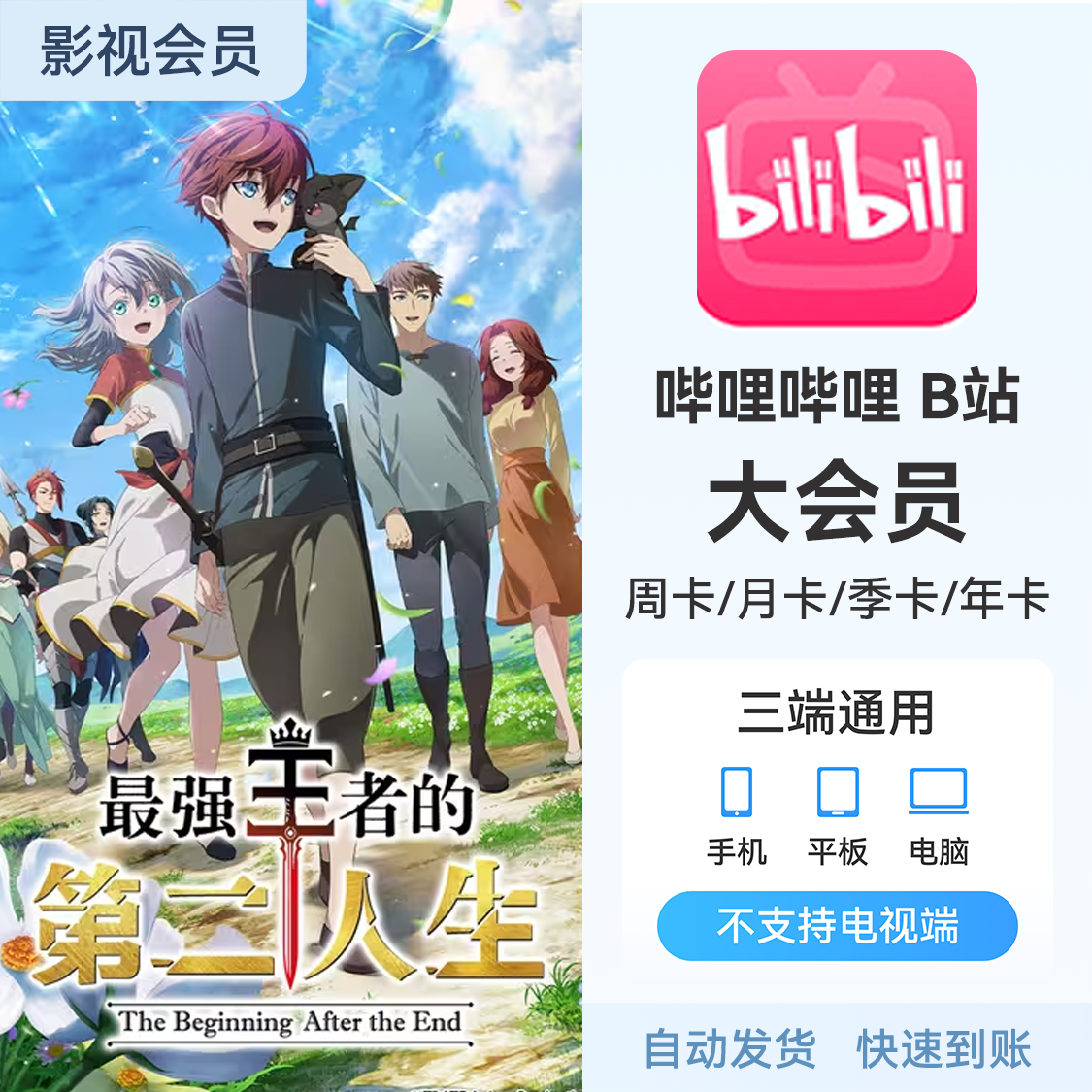 哔哩哔哩B站大会员 热门短剧、影视随心看 大会员
