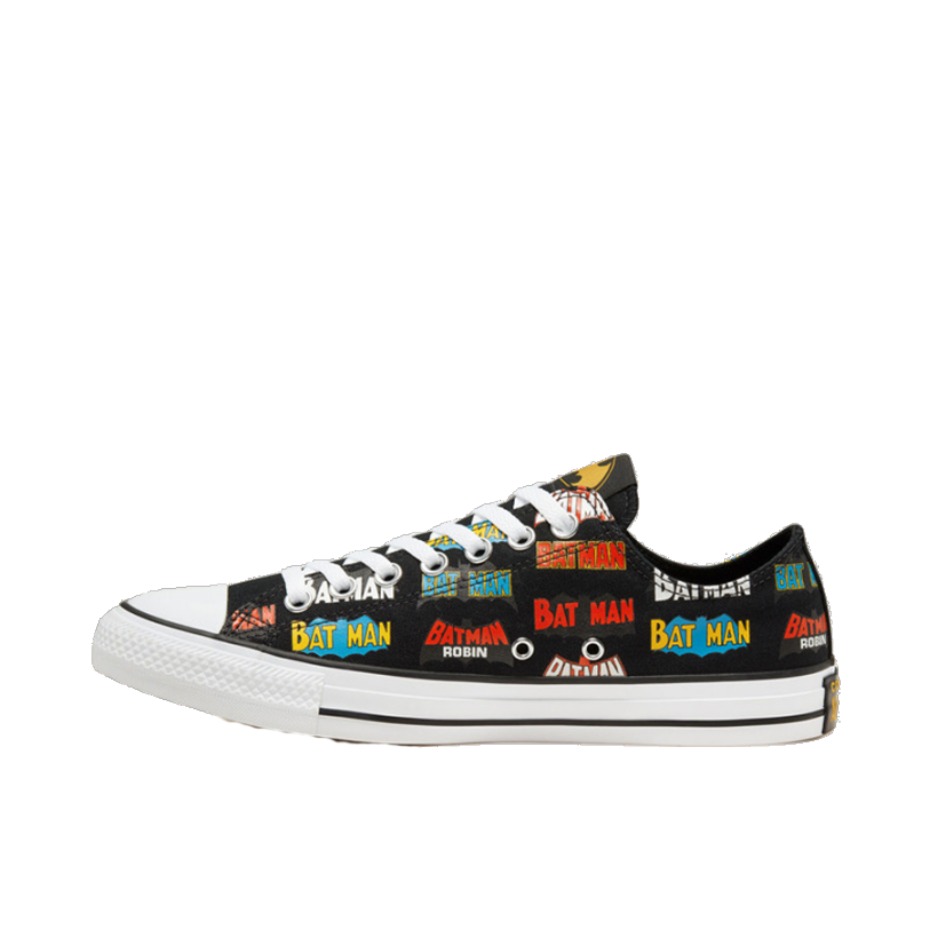 推荐商品：Converse/匡威 Chuck Taylor All Star 帆布鞋 常青款轻便防滑耐磨百搭复古圆头减震贴合高帮 80 years of Batman logos DC联名/蝙蝠侠Logo