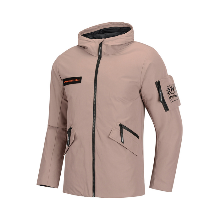 Li Ning 休闲连帽白鸭绒羽绒服 AYMN023
