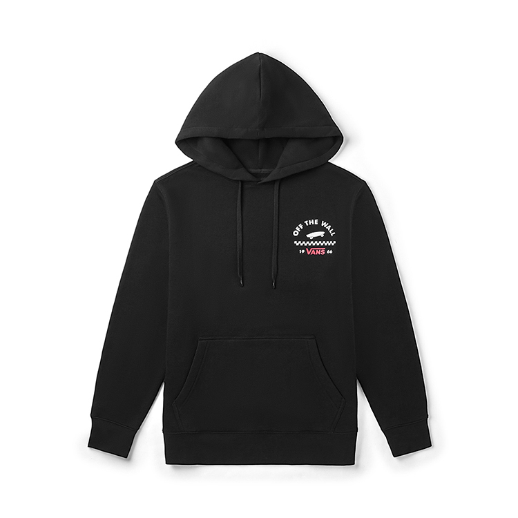 Vans 运动字母印花加绒连帽套头卫衣 男女同款 VN0A4BP8