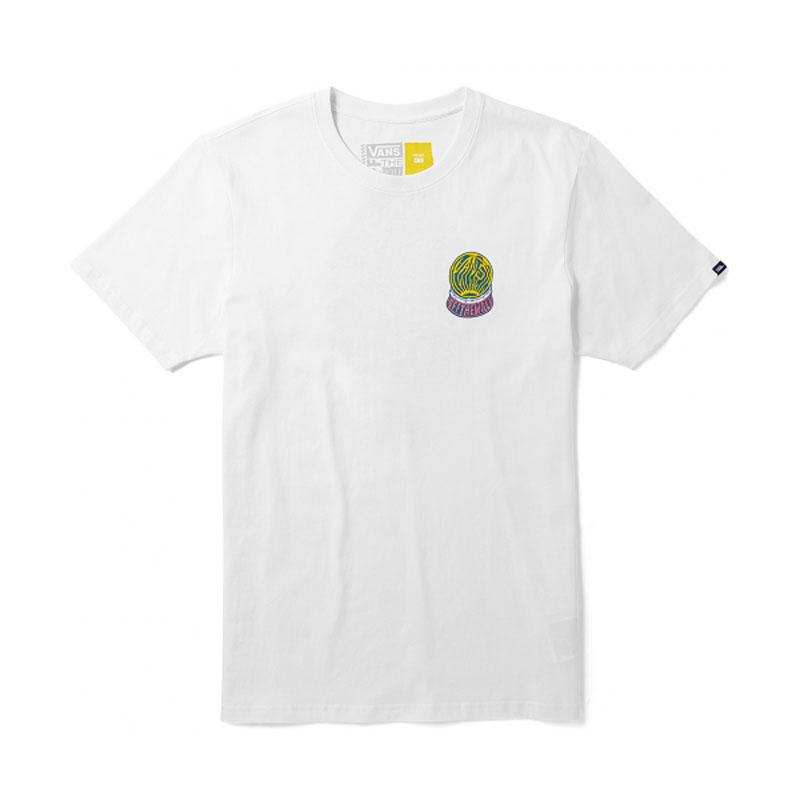 Vans 休闲后背骷髅印花短袖T恤 VN0A3ZNGBLK