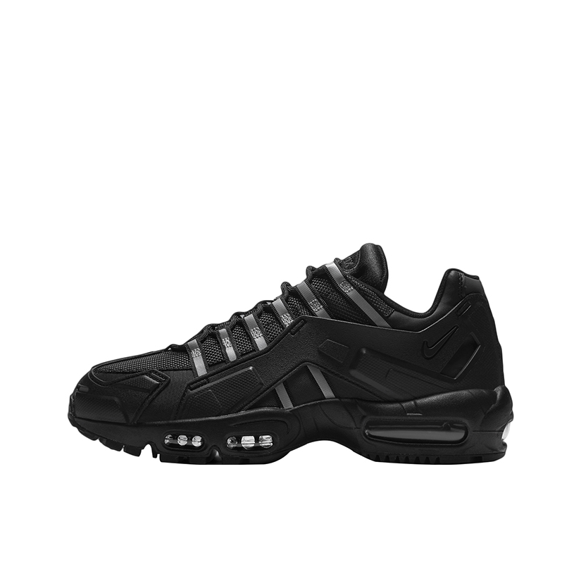 推荐商品：Nike Air Max 95 跑鞋 潮流时尚复古百搭防滑耐磨舒适透气防水气垫织物支撑低帮缓震贴合耐用圆头 Black/Grey 黑色/银灰
