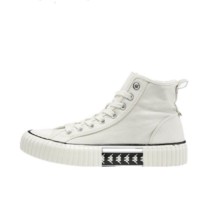 推荐商品：Kappa 串标情侣 防滑耐磨 软底 休闲运动 包裹性 饼干鞋 帆布鞋 K0AW5VS60 鹭羽白