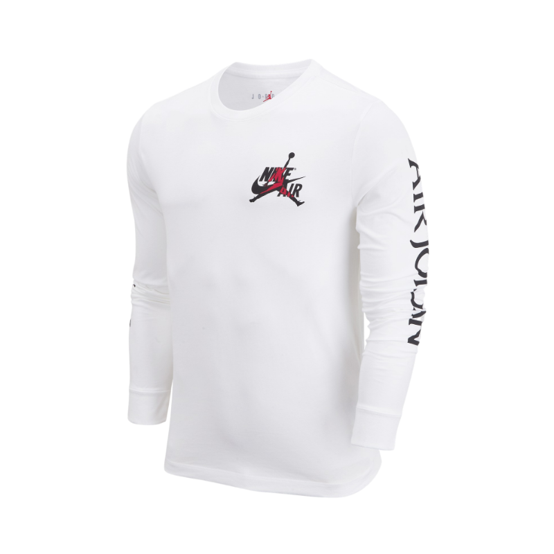 Jordan Brand 英文印花纯棉情侣恤衫美式长袖圆领套头衫T恤 DN1447