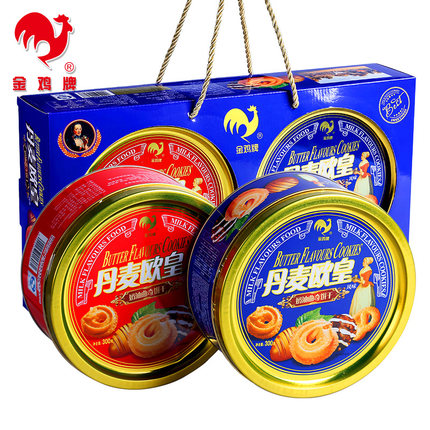 口感细腻！金鸡曲奇饼干600g