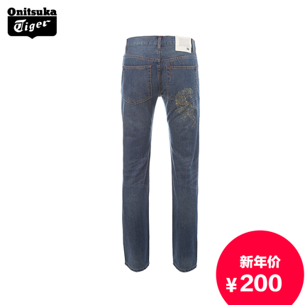 经典百搭！Onitsuka Tiger鬼塚虎中性款牛仔裤OK266G