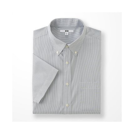 简约风！UNIQLO优衣库DRY EASY CARE条纹衬衫169231