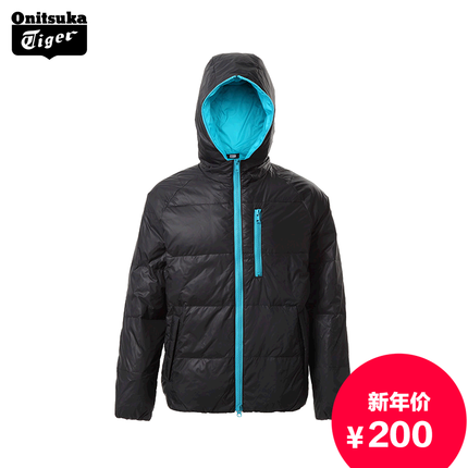 好价可入！Onitsuka Tiger鬼塚虎中性连帽羽绒服OK260G