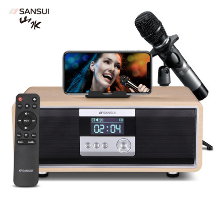 享唱就唱！Sansui/山水T58家庭ktv音响套装卡拉ok机
