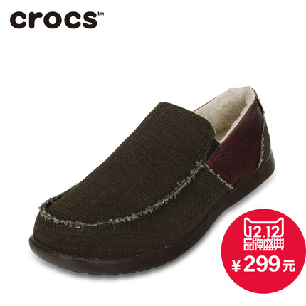 双12预告！Crocs卡骆驰圣克鲁兹浪人保暖帆布休闲鞋15942