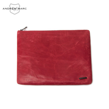 顶级品牌！Andrew marc多色真皮绵羊皮手拿包THLP4002