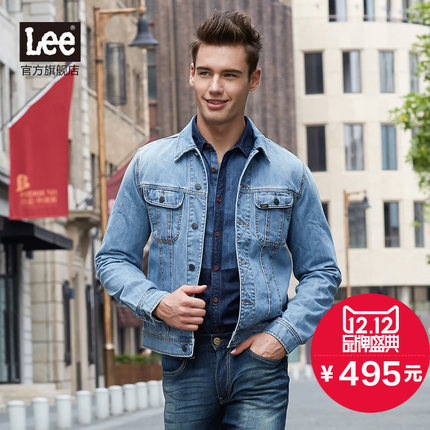 牛仔风！Lee男牛仔外套夹克L15029Y772FG