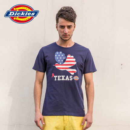 夏季款式！Dickies男知更鸟印花圆领短袖T恤162M30EC24