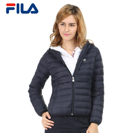 特惠5折！FILA 冬季女款修身保暖羽绒服26441940