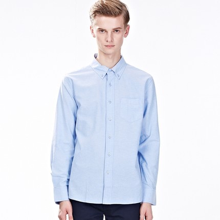 历史好价！佐丹奴纯棉牛津纺长袖衬衣13044501