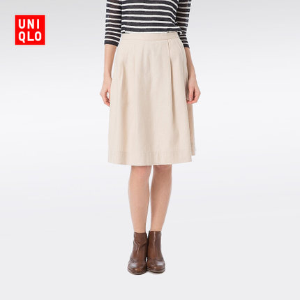 合作款！女装 IDLF麻棉裙 167260 优衣库UNIQLO