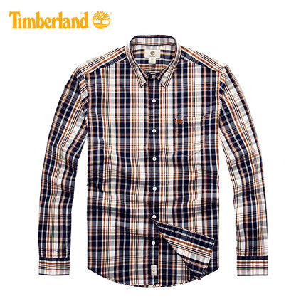 经典款式！Timberland添柏岚纯棉透气长袖休闲衬衫A12XG