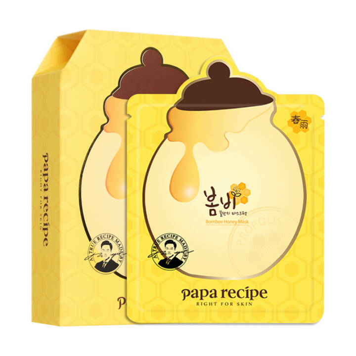 春雨(papa recipe)蜂蜜面膜黄色经典版10片/盒 *3